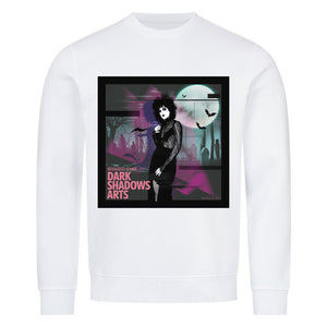 Night Queen – Gothic Eleganz im VHS - Glitch - Premium Organic Sweatshirt | Sweatshirt | Dark Shadows Arts