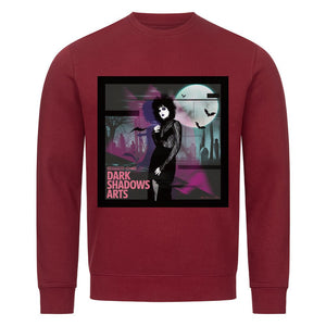 Night Queen – Gothic Eleganz im VHS - Glitch - Premium Organic Sweatshirt | Sweatshirt | Dark Shadows Arts
