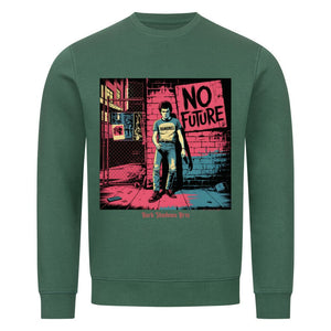 No Future – Rebellion in Rot & Beton - Premium Organic Sweatshirt | Sweatshirt | Dark Shadows Arts