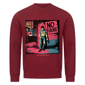 No Future – Rebellion in Rot & Beton - Premium Organic Sweatshirt | Sweatshirt | Dark Shadows Arts
