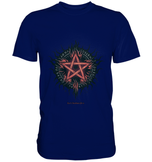 Pentagram mit Runen - Mystik & Okkulte Kräfte - Premium Shirt | Unisex - Shirts | Dark Shadows Arts