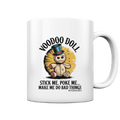 Quirky Voodoo Doll Edgy and Mysterious Charm - Tasse glossy | Trinkgefäße | Dark Shadows Arts