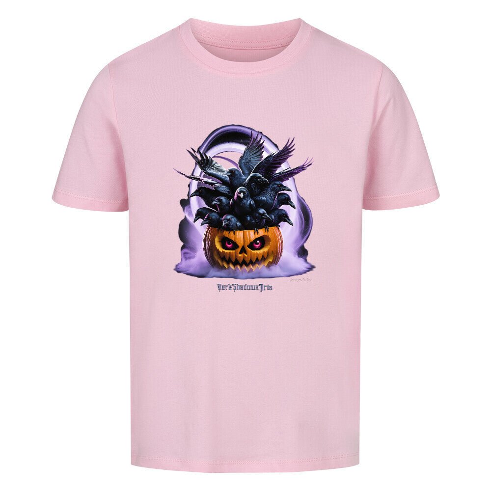 Raven Pumpkin Glow - Premium Organic Shirt Kids | T-Shirt | Dark Shadows Arts