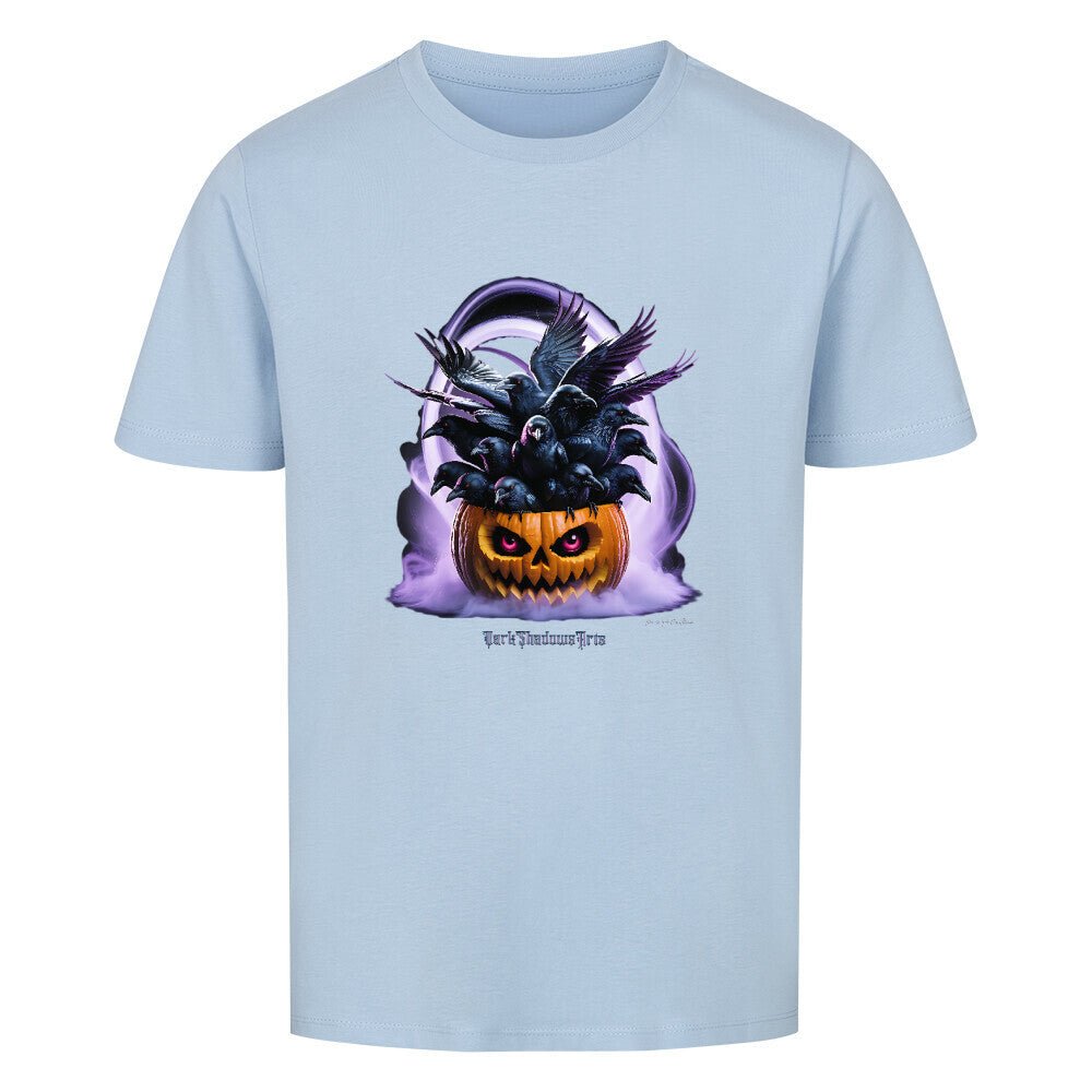 Raven Pumpkin Glow - Premium Organic Shirt Kids | T-Shirt | Dark Shadows Arts