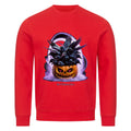 Raven Pumpkin Glow - Premium Organic Sweatshirt | Sweatshirt | Dark Shadows Arts