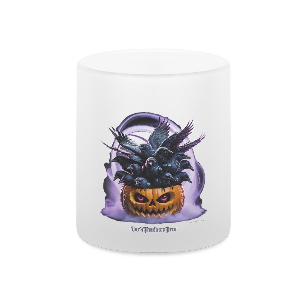 Raven Pumpkin Glow - Teelichthalter satiniert | Mug | Dark Shadows Arts
