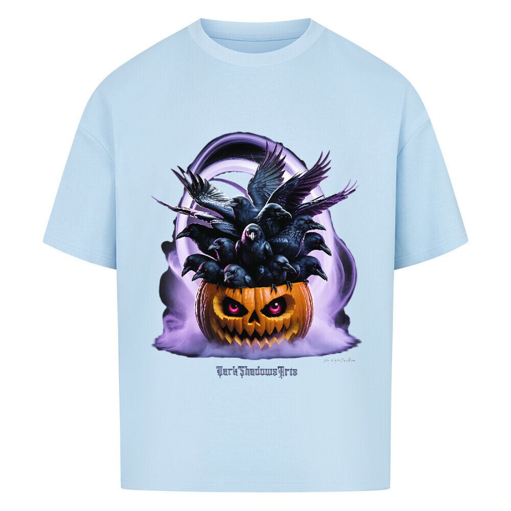 Raven Pumpkin Glow - VACANCY Oversized Shirt | T-Shirt | Dark Shadows Arts