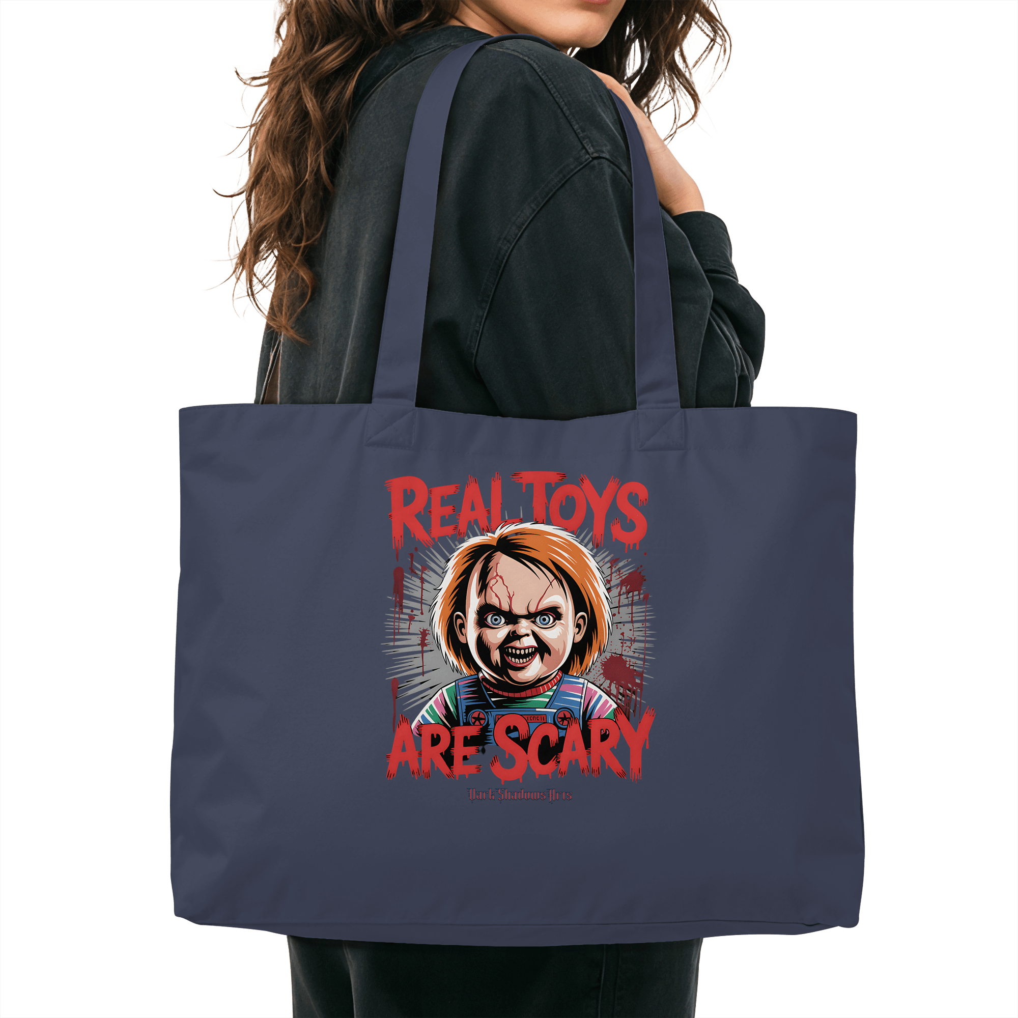 Real Toys Are Scary - Organic Shopping - Bag - Organic Shopping - Bag | Taschen | Dark Shadows Arts
