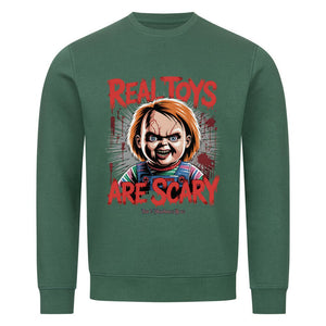 Real Toys Are Scary - Premium Organic Sweatshirt | Sweatshirt | Dark Shadows Arts