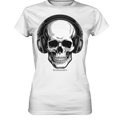 Requiem in Beats – Totenkopf mit Ohrhörern für Musikrebellen - Ladies Premium Shirt | Lady - Shirts | Dark Shadows Arts