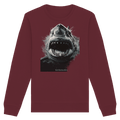 Shark of the Abyss – Die ungezähmte Kraft der Tiefsee - Organic Basic Unisex Sweatshirt | Sweatshirts | Dark Shadows Arts