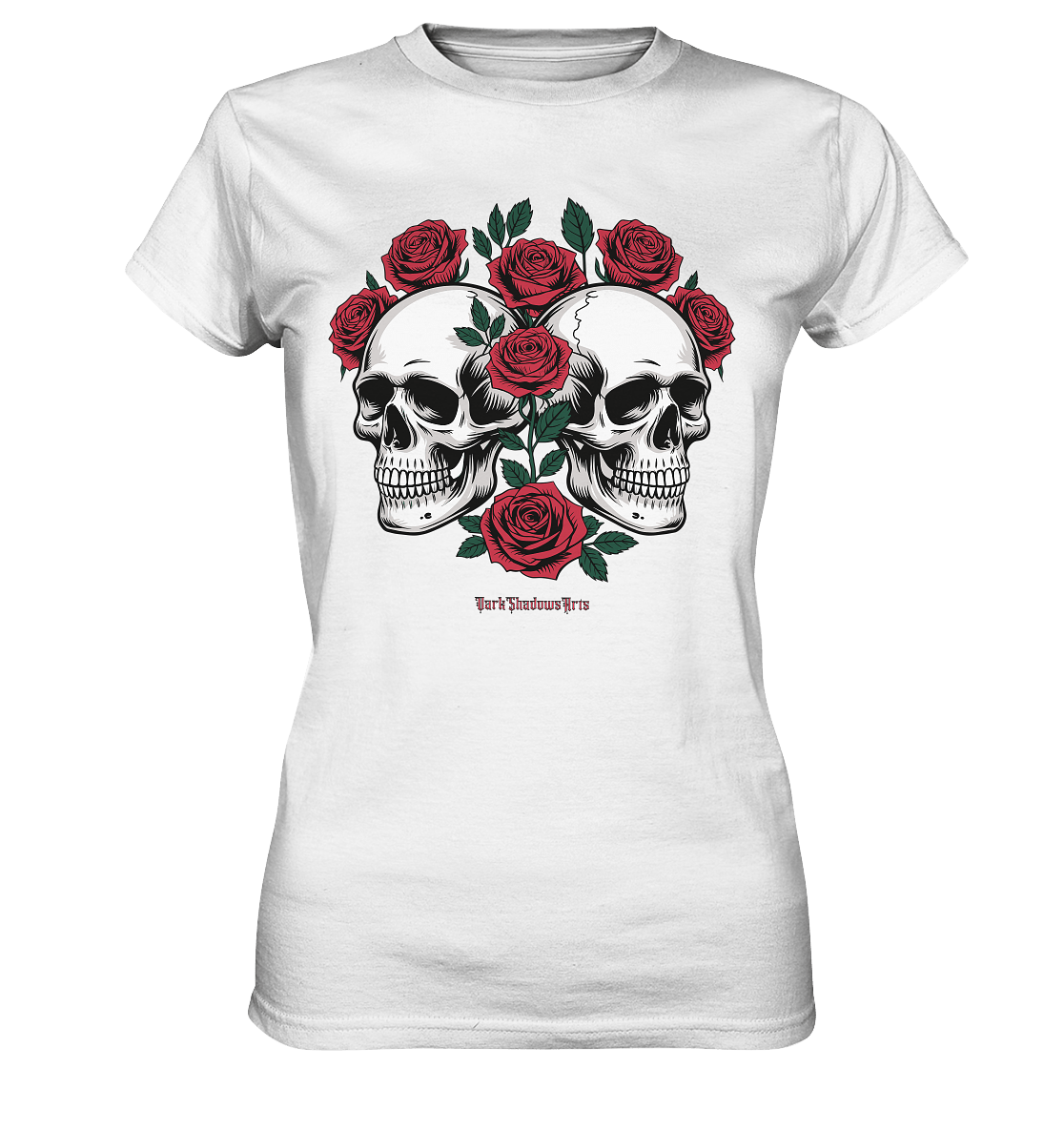 Skulls & Roses – Zwischen Leben, Tod & dunkler Eleganz - Ladies Premium Shirt | Lady - Shirts | Dark Shadows Arts