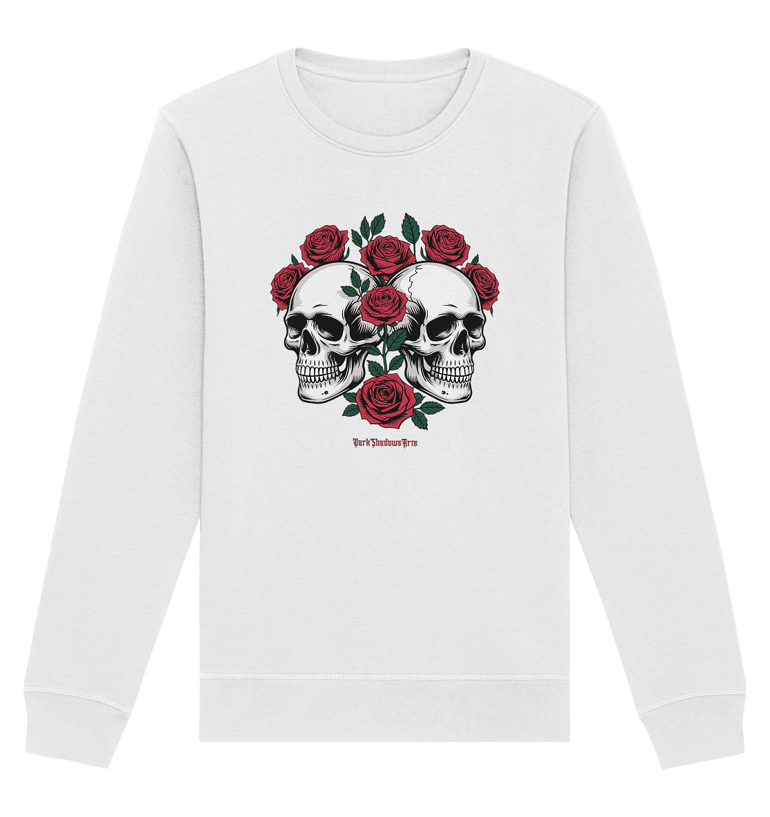 Skulls & Roses – Zwischen Leben, Tod & dunkler Eleganz - Organic Basic Unisex Sweatshirt | Sweatshirts | Dark Shadows Arts