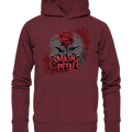 Smash the Petals - Alternative Rose & Rebellion - Organic Hoodie | Hoodies | Dark Shadows Arts