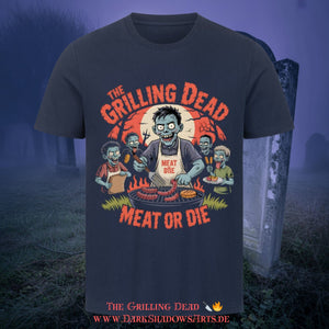 The Grilling Dead - HigherBlanks Premium T-Shirt | T-Shirt | Dark Shadows Arts