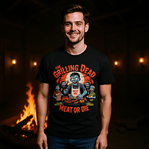 The Grilling Dead - HigherBlanks Premium T-Shirt | T-Shirt | Dark Shadows Arts