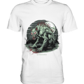The Mythical Chupacabra with Glowing Red Eyes Horror und Gothic - Premium Shirt | Unisex - Shirts | Dark Shadows Arts