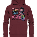 TURN PAIN INTO POWER – Rebellisches Design für kreative Köpfe - Organic Hoodie | Hoodies | Dark Shadows Arts