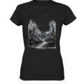 Unheimlicher Nebelfriedhof_ Düstere Aquarellkunst mit Krähen und kahlen Bäumen - Ladies Premium Shirt | Lady - Shirts | Dark Shadows Arts