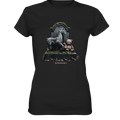Verwittertes Karussellpferd und Plüschbär - Grabstein im Verfall - Ladies Premium Shirt | Lady - Shirts | Dark Shadows Arts