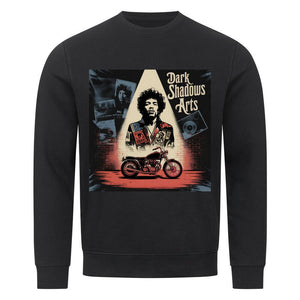 Vinyl Rebellion – Schatten der Rockzeit - Premium Organic Sweatshirt | Sweatshirt | Dark Shadows Arts