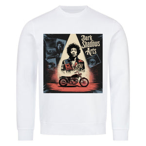 Vinyl Rebellion – Schatten der Rockzeit - Premium Organic Sweatshirt | Sweatshirt | Dark Shadows Arts