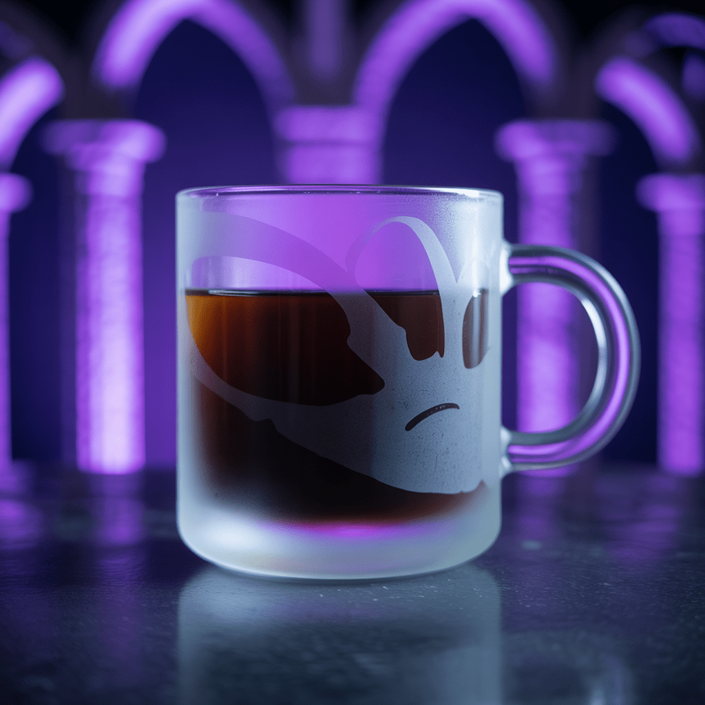 Glas-Tasse satiniert - Dark Shadows Arts