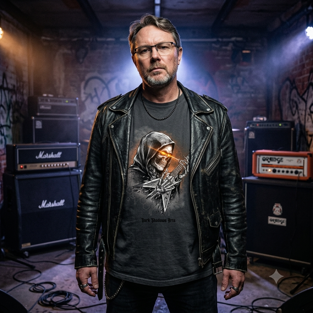 Play Until Death – Dark Gothic Decibels E-Gitarren Reaper Oversized T-Shirt