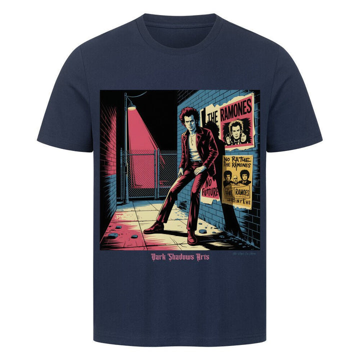 Alley Rebellion – Punklicht & Schattenwut - HigherBlanks Premium T-Shirt | T-Shirt | Dark Shadows Arts