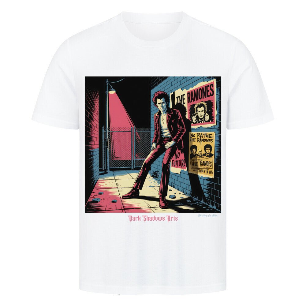 Alley Rebellion – Punklicht & Schattenwut - HigherBlanks Premium T-Shirt | T-Shirt | Dark Shadows Arts