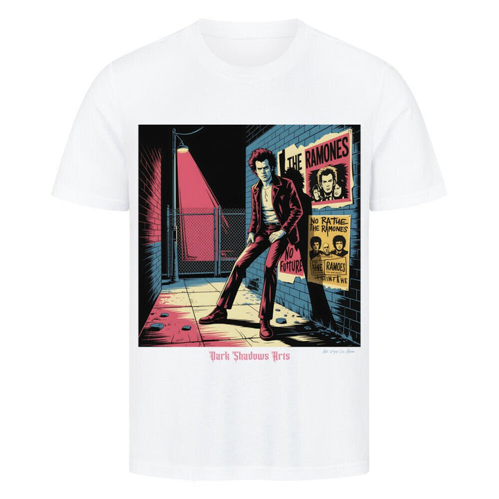 Alley Rebellion – Punklicht & Schattenwut - HigherBlanks Premium T-Shirt | T-Shirt | Dark Shadows Arts