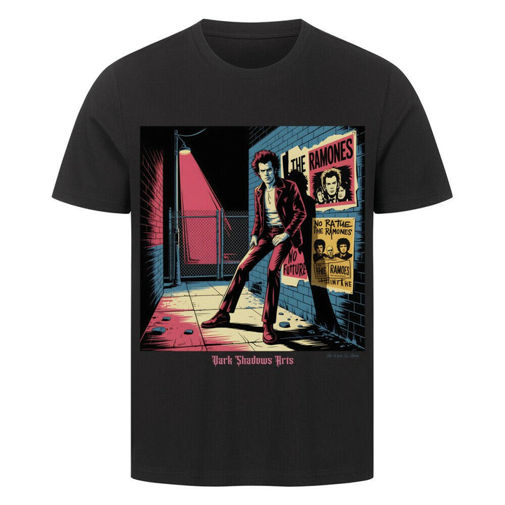Alley Rebellion – Punklicht & Schattenwut - HigherBlanks Premium T-Shirt | T-Shirt | Dark Shadows Arts