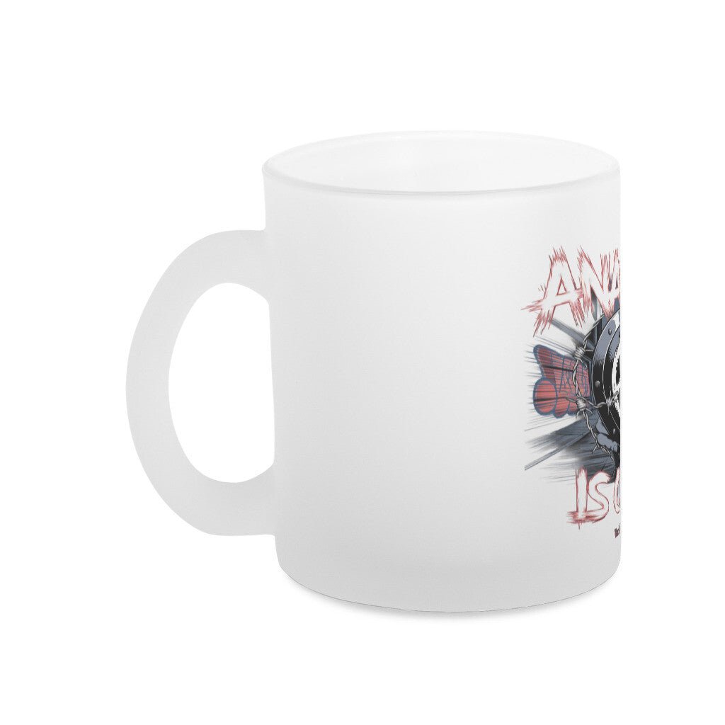 ANARCHY – Das Symbol der Rebellion - Glas - Tasse satiniert | Mug | Dark Shadows Arts