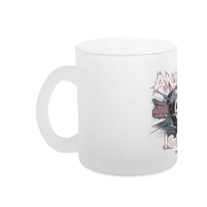ANARCHY – Das Symbol der Rebellion - Glas - Tasse satiniert | Mug | Dark Shadows Arts
