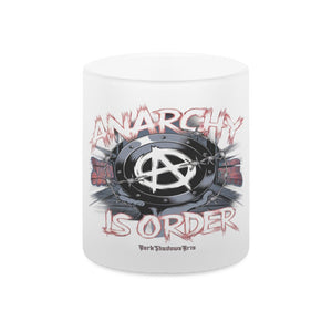 ANARCHY – Das Symbol der Rebellion - Glas - Tasse satiniert | Mug | Dark Shadows Arts