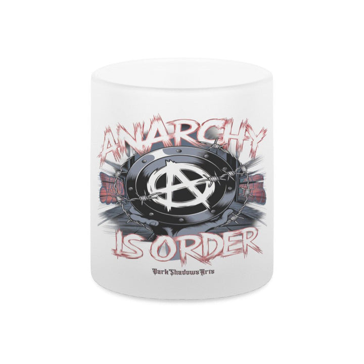 ANARCHY – Das Symbol der Rebellion - Glas - Tasse satiniert | Mug | Dark Shadows Arts