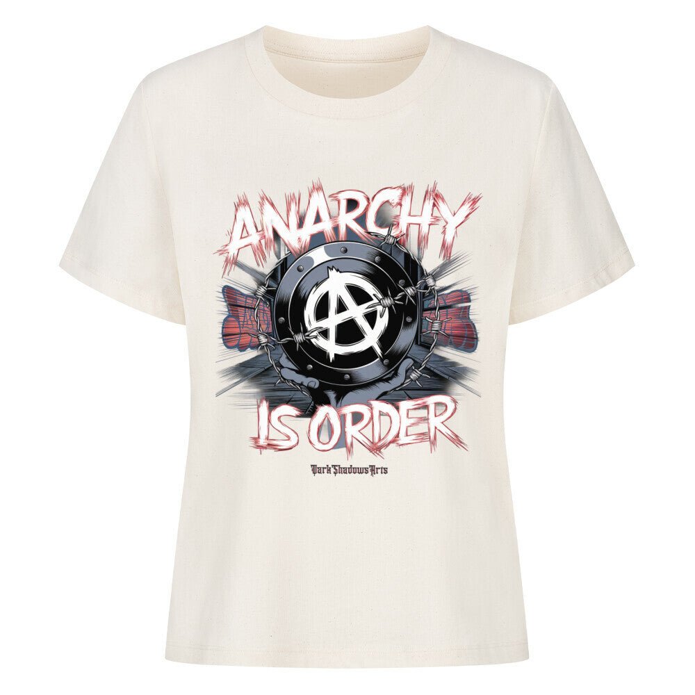 ANARCHY – Das Symbol der Rebellion - Premium Organic Shirt Women | T-Shirt | Dark Shadows Arts