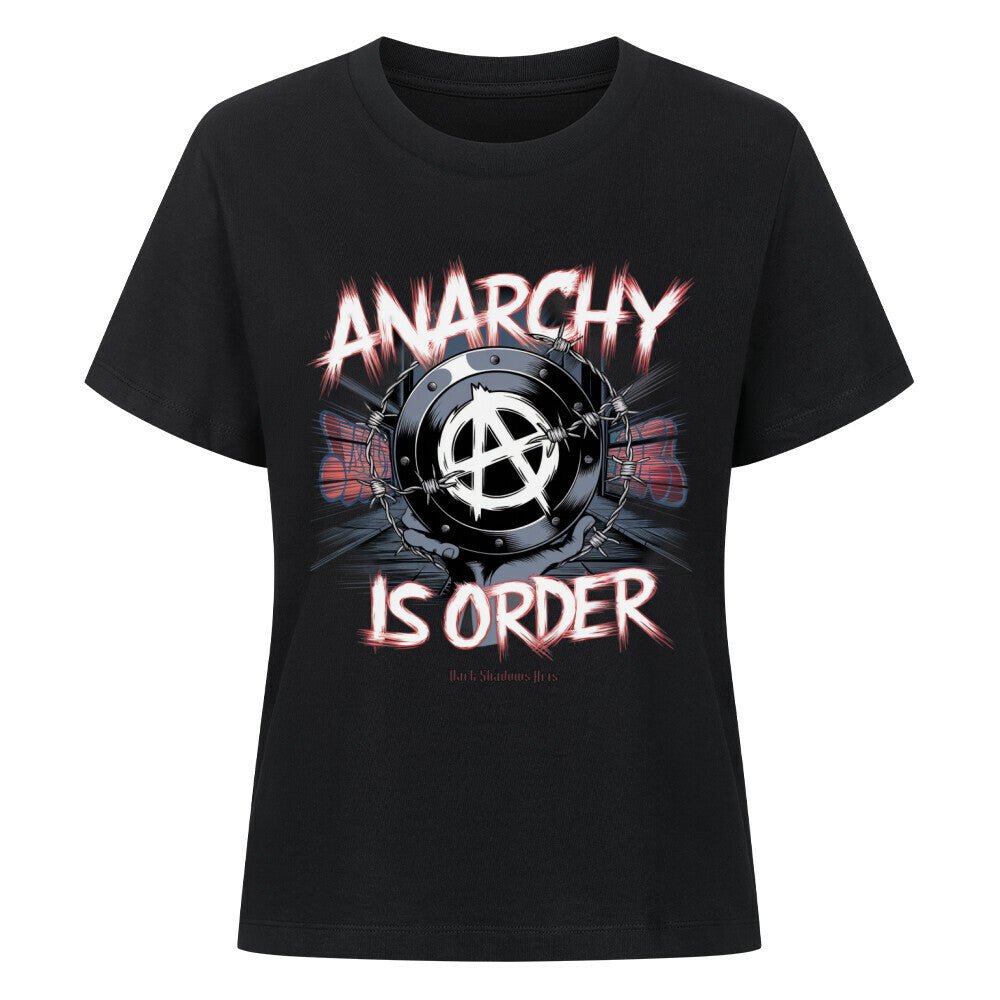 ANARCHY – Das Symbol der Rebellion - Premium Organic Shirt Women | T-Shirt | Dark Shadows Arts