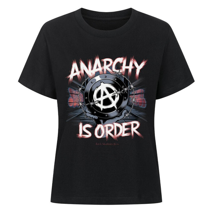 ANARCHY – Das Symbol der Rebellion - Premium Organic Shirt Women | T-Shirt | Dark Shadows Arts