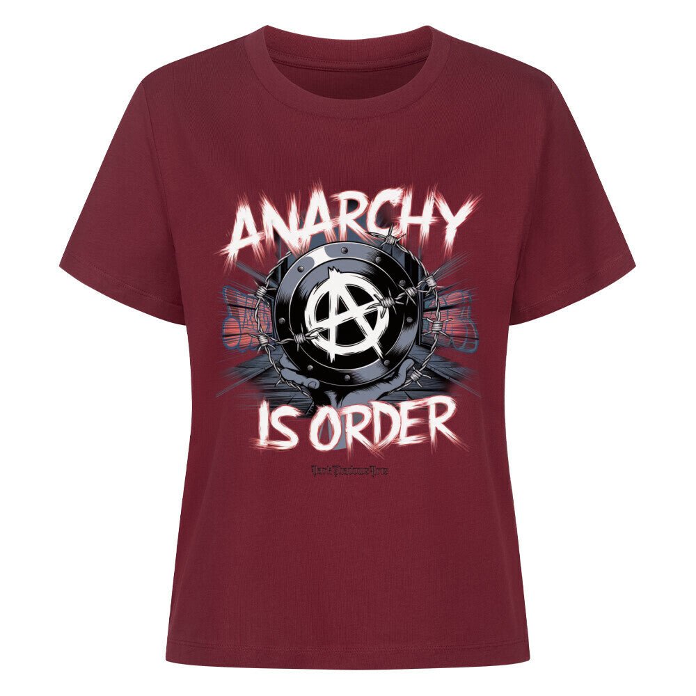 ANARCHY – Das Symbol der Rebellion - Premium Organic Shirt Women | T-Shirt | Dark Shadows Arts