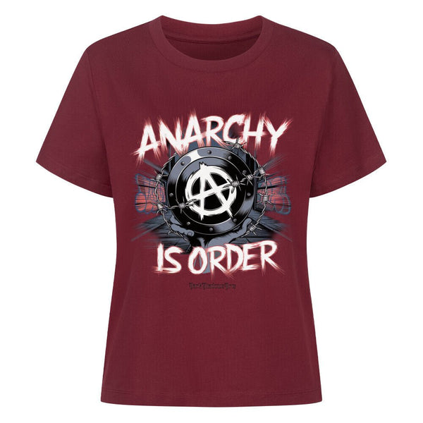 ANARCHY – Das Symbol der Rebellion - Premium Organic Shirt Women | T-Shirt | Dark Shadows Arts