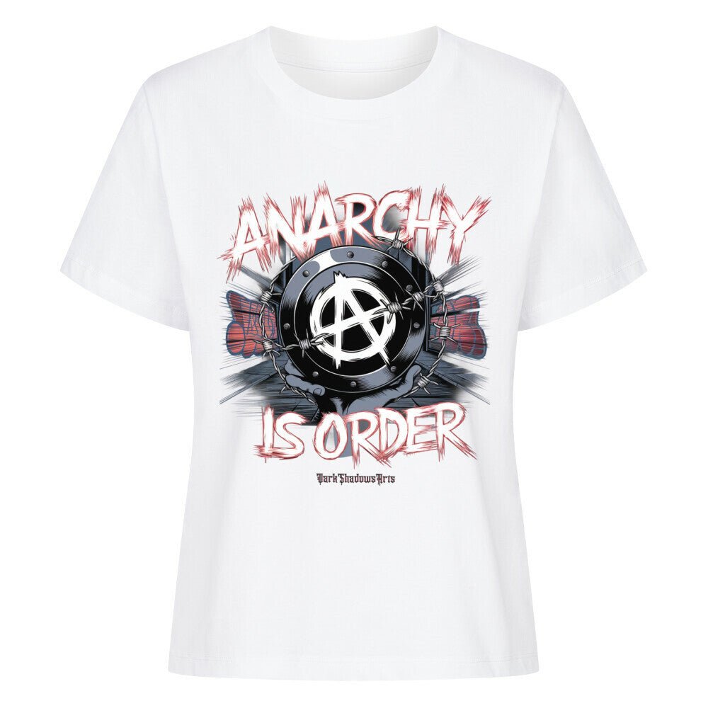 ANARCHY – Das Symbol der Rebellion - Premium Organic Shirt Women | T-Shirt | Dark Shadows Arts
