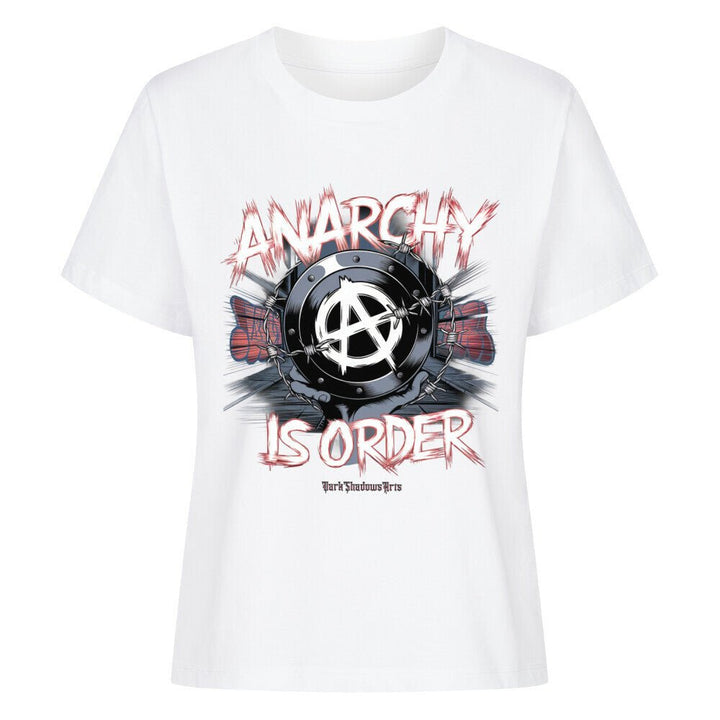 ANARCHY – Das Symbol der Rebellion - Premium Organic Shirt Women | T-Shirt | Dark Shadows Arts