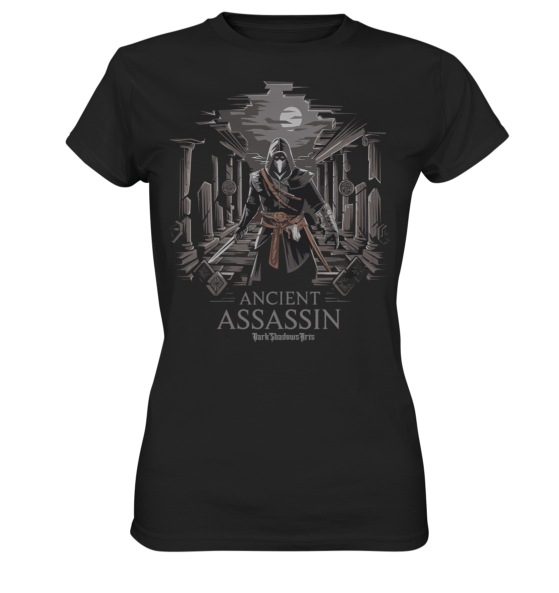 Ancient Assassin – Der Tod in historischer Nacht - Ladies Premium Shirt | Lady - Shirts | Dark Shadows Arts