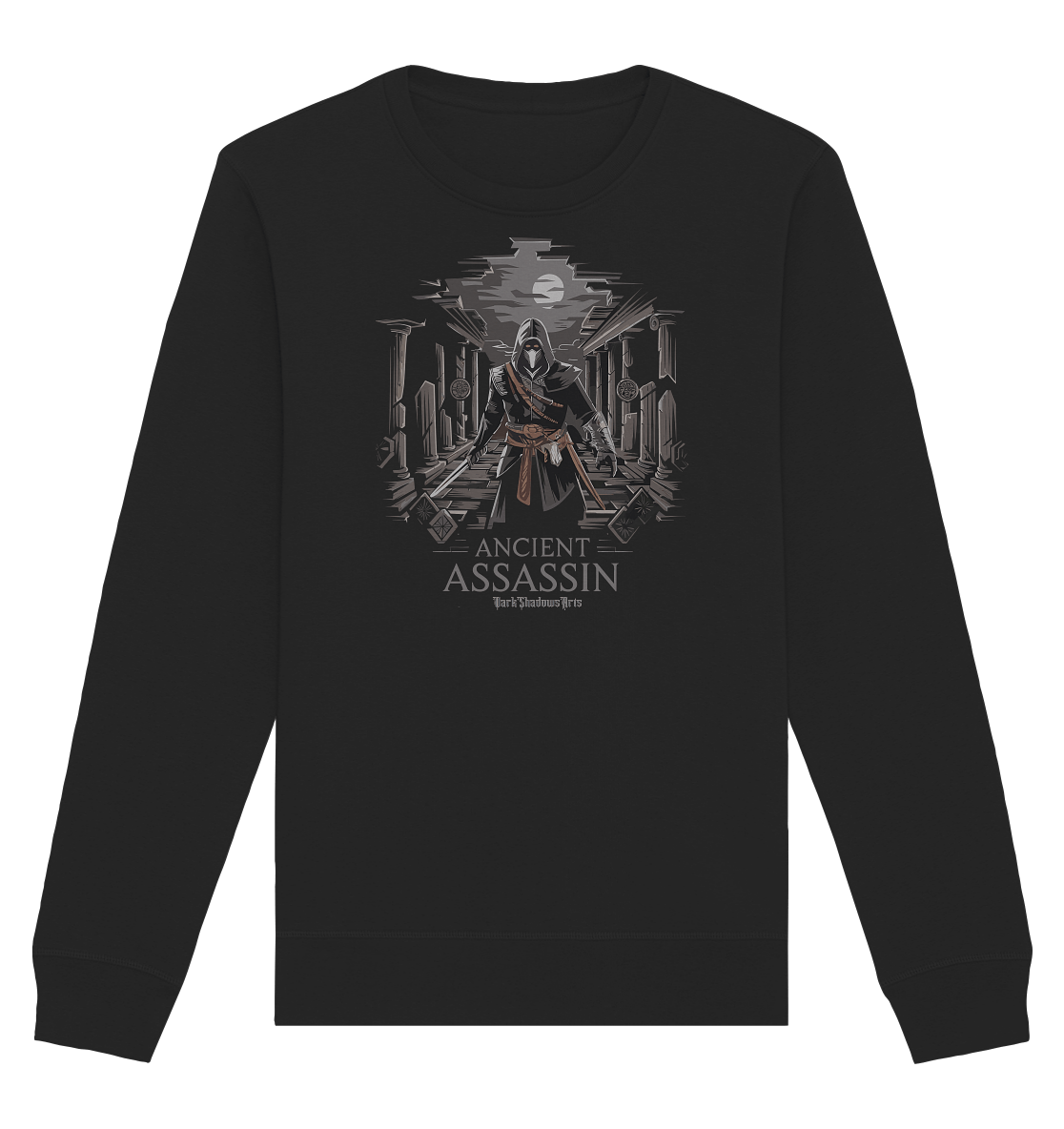 Ancient Assassin – Der Tod in historischer Nacht - Organic Basic Unisex Sweatshirt | Sweatshirts | Dark Shadows Arts