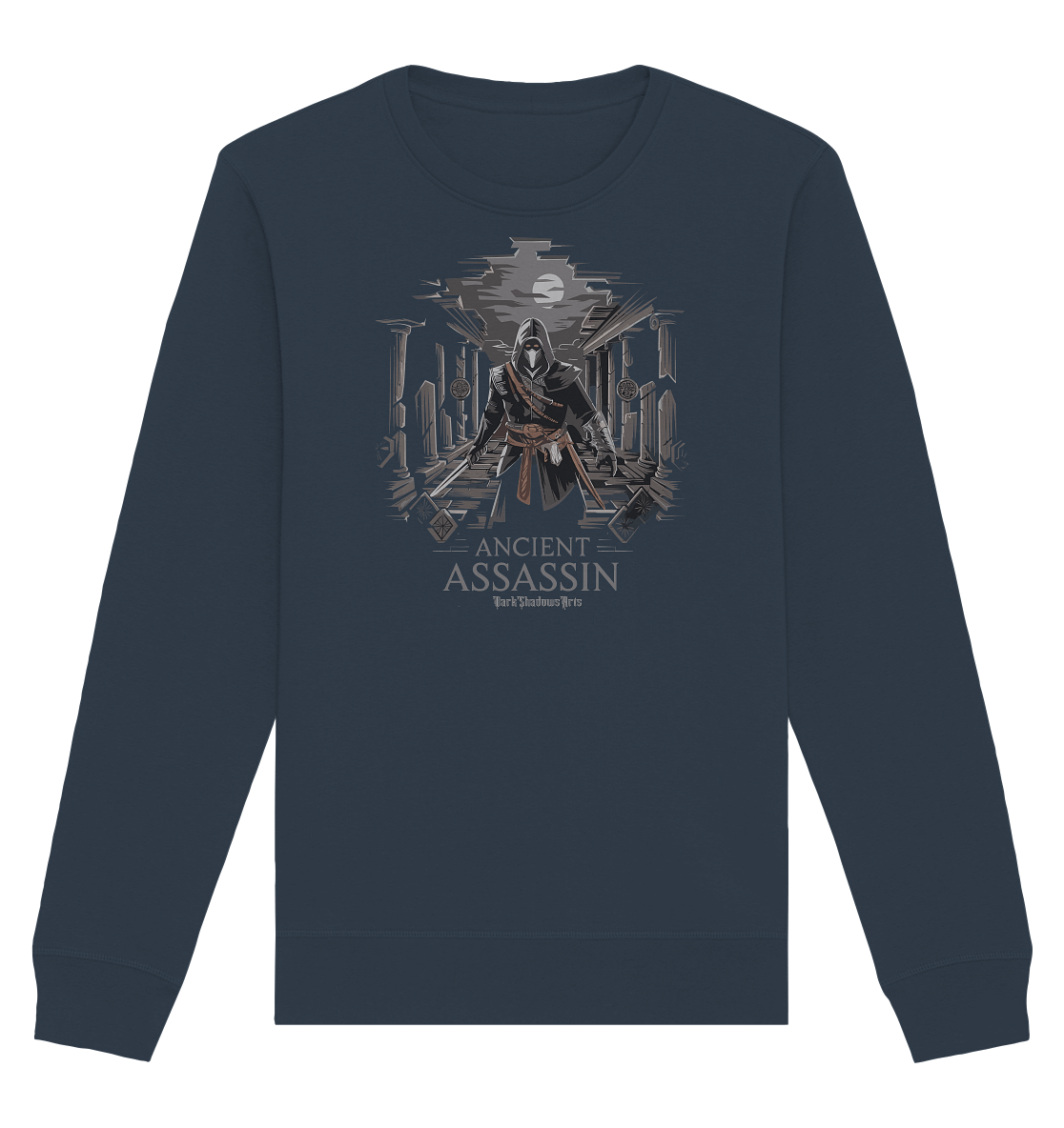 Ancient Assassin – Der Tod in historischer Nacht - Organic Basic Unisex Sweatshirt | Sweatshirts | Dark Shadows Arts