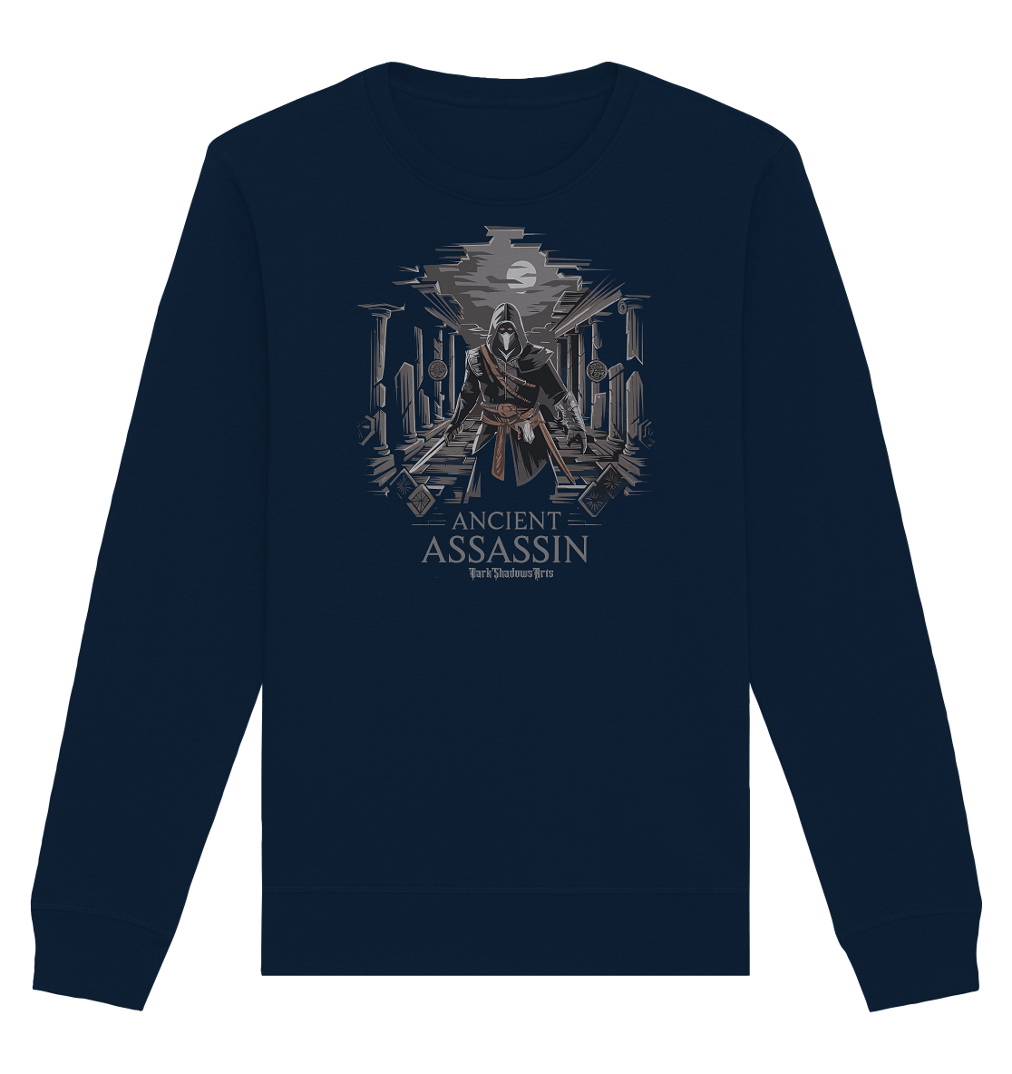 Ancient Assassin – Der Tod in historischer Nacht - Organic Basic Unisex Sweatshirt | Sweatshirts | Dark Shadows Arts