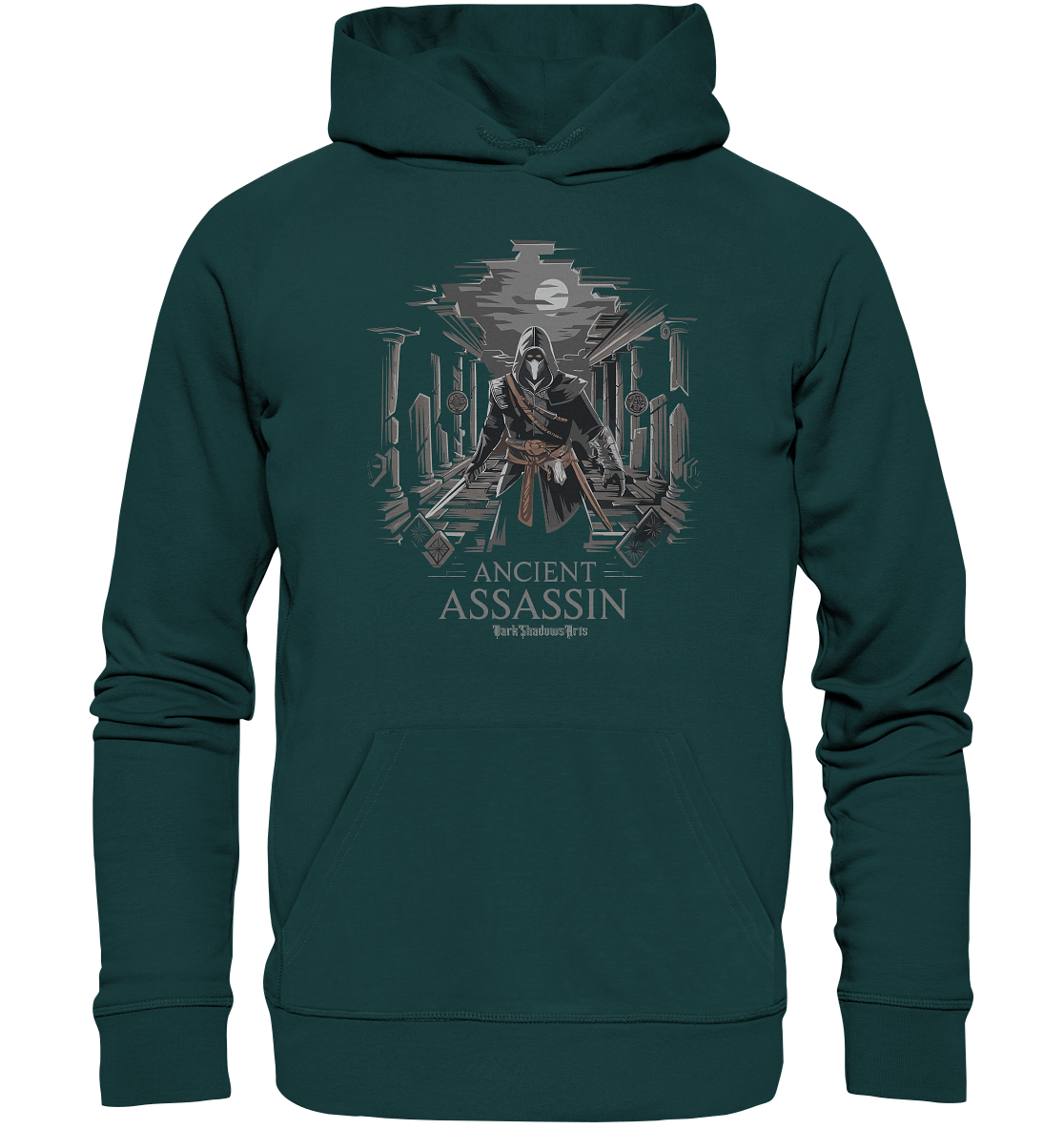 Ancient Assassin – Der Tod in historischer Nacht - Organic Hoodie | Hoodies | Dark Shadows Arts