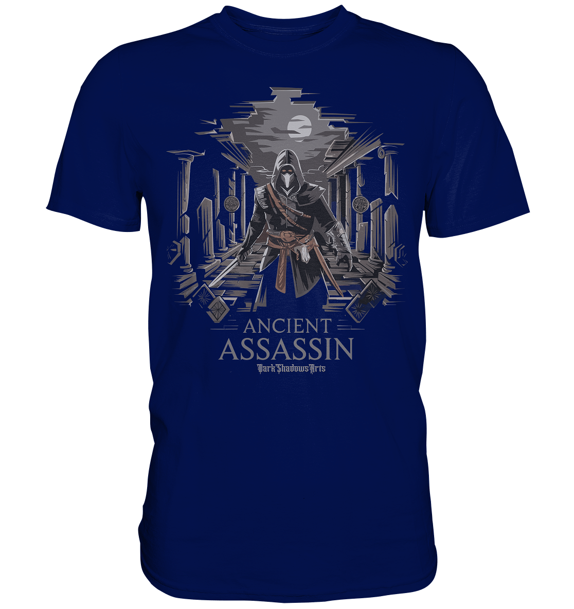 Ancient Assassin – Der Tod in historischer Nacht - Premium Shirt | Unisex - Shirts | Dark Shadows Arts