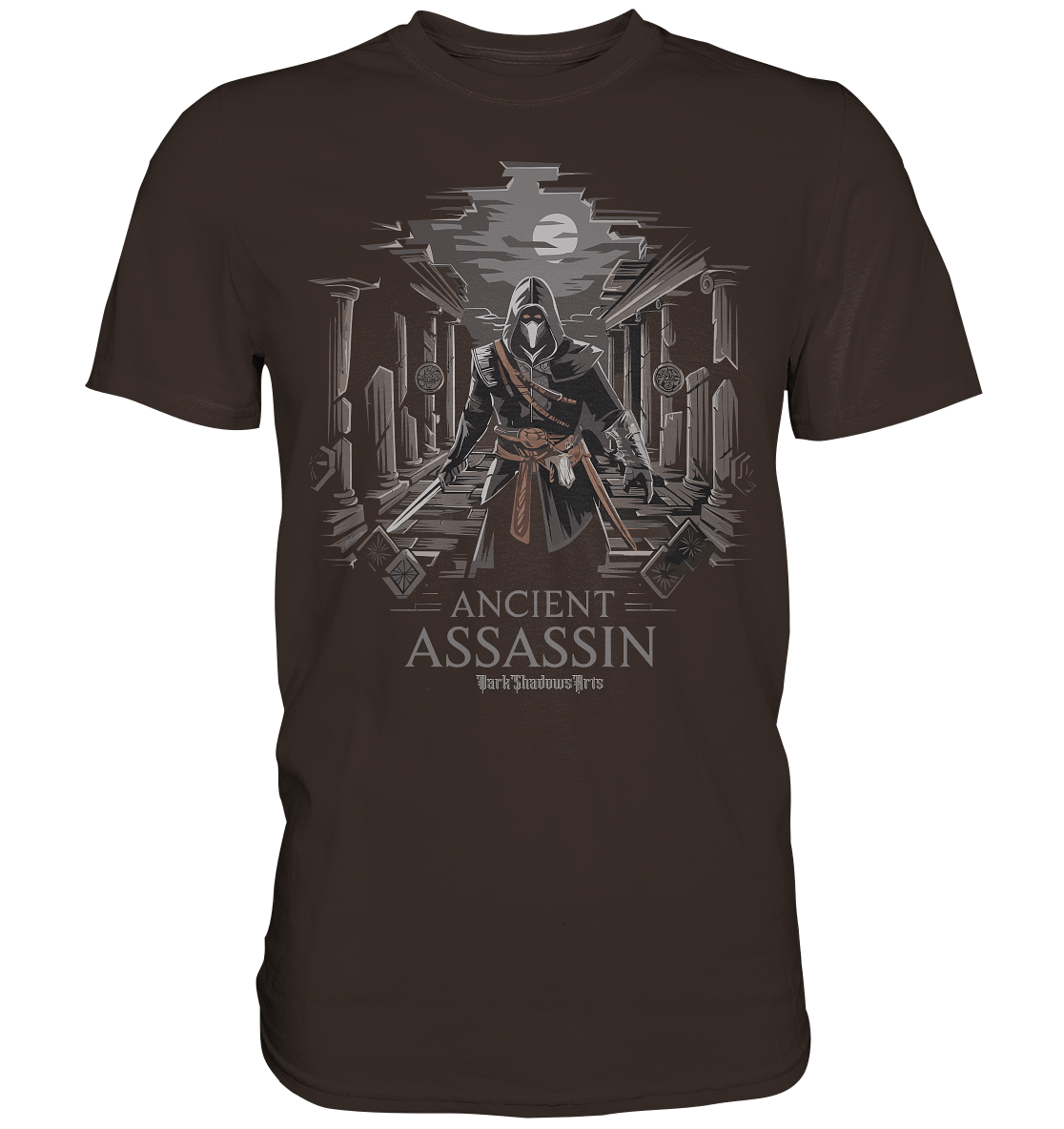 Ancient Assassin – Der Tod in historischer Nacht - Premium Shirt | Unisex - Shirts | Dark Shadows Arts